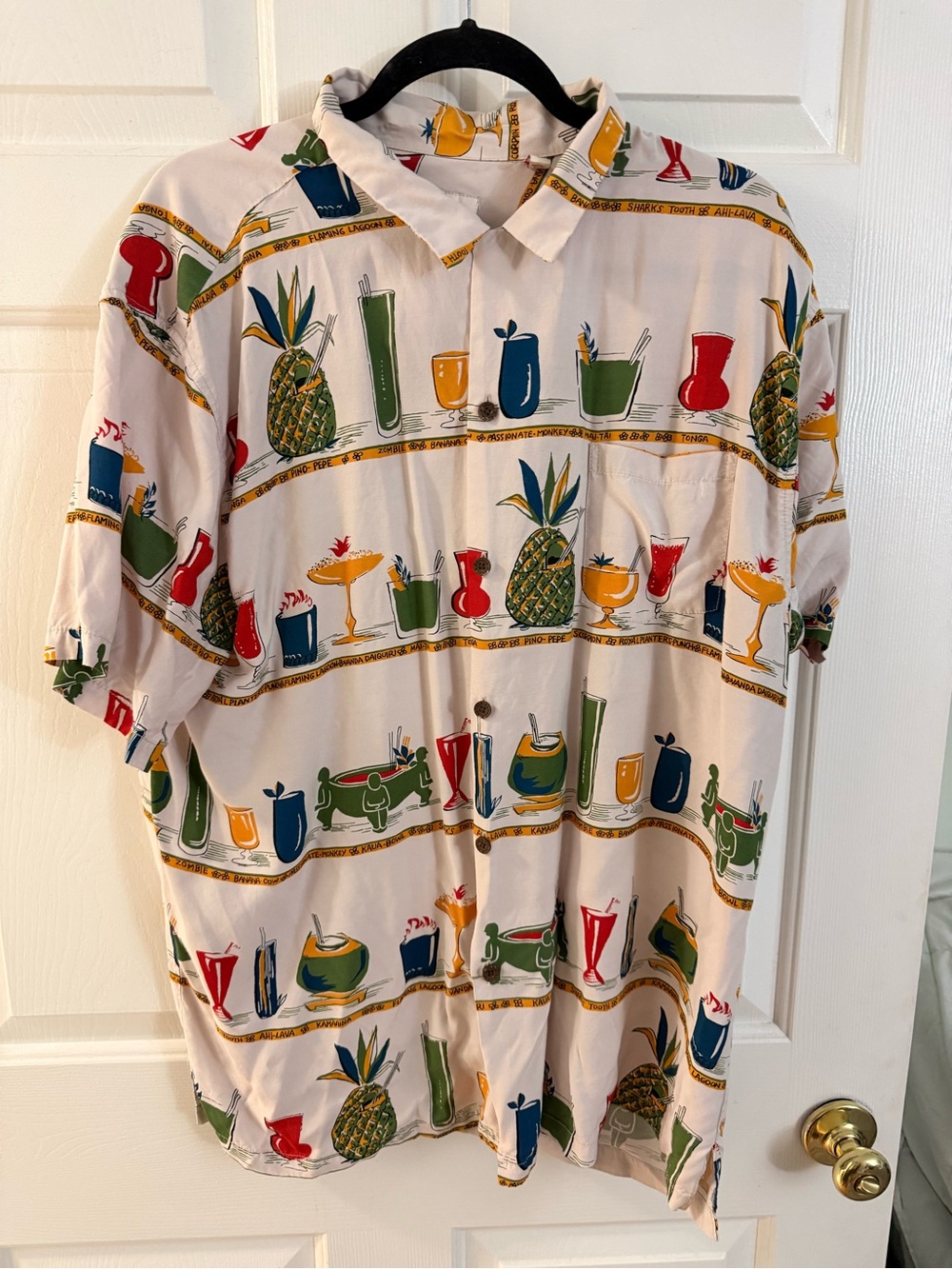 Todd Snyder x Kahala Tropical Pineapple Cocktail Print Short-Sleeve